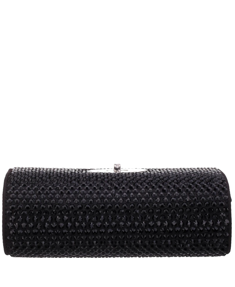 Nina Large Crystal Encrusted Flap Crossbody Bag