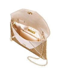 Nina Crystal Encrusted Square Envelope Clutch