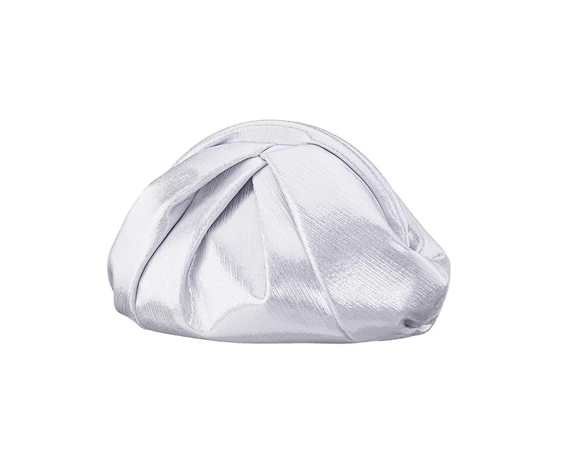 Nina Metallic Sheen Soft Pleated Clutch