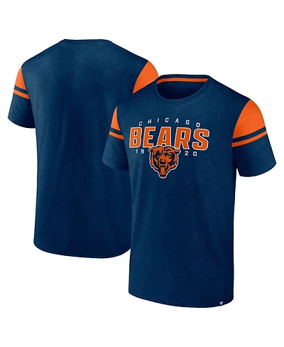 Fanatics Men's Navy Chicago Bears Old School Play Slub T-Shirt