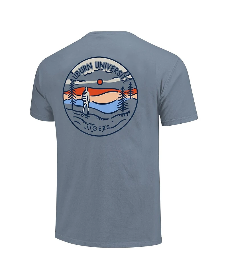 Image One Men's and Women's Light Blue Auburn Tigers Scenic Comfort Colors T-Shirt