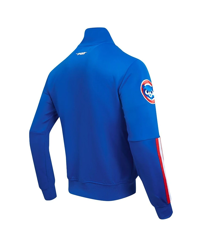 Pro Standard Men's Royal Chicago Cubs Fast Lane Full-Zip Track Jacket