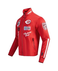 Pro Standard Men's Red Cincinnati Reds Fast Lane Full-Zip Track Jacket