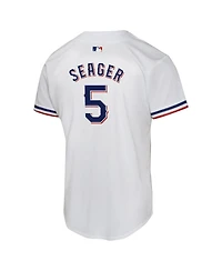 Nike Big Boys and Girls Corey Seager White Texas Rangers Home Game Player Jersey