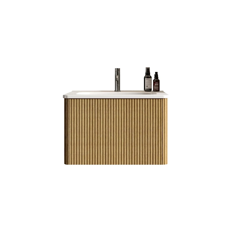 Streamdale Etna 24" Striped Oak Vanity w/ White Sink