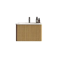 Streamdale Etna 24" Striped Oak Vanity w/ White Sink