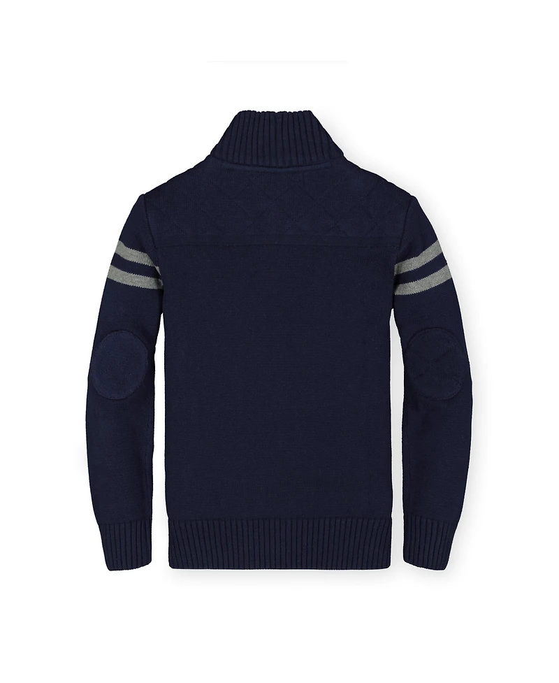 Hope & Henry Baby Boys Long Sleeve Mock Neck Button Sweater