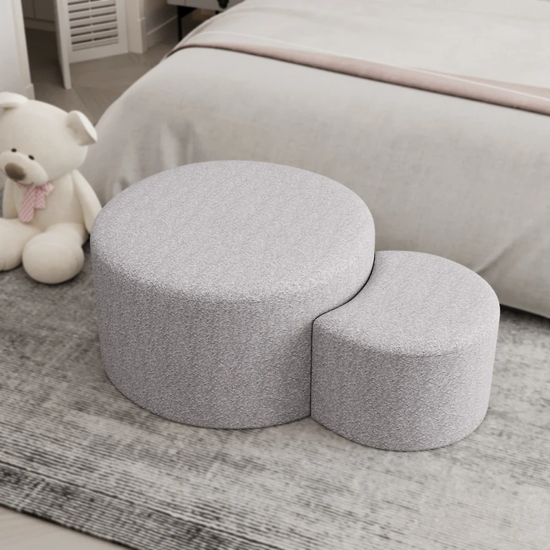 Streamdale Furniture Nesting Ottoman Coffee Tables: Cozy & Versatile