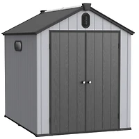 6x8FT Plastic Storage Shed: Big Storage for Backyard and Garden