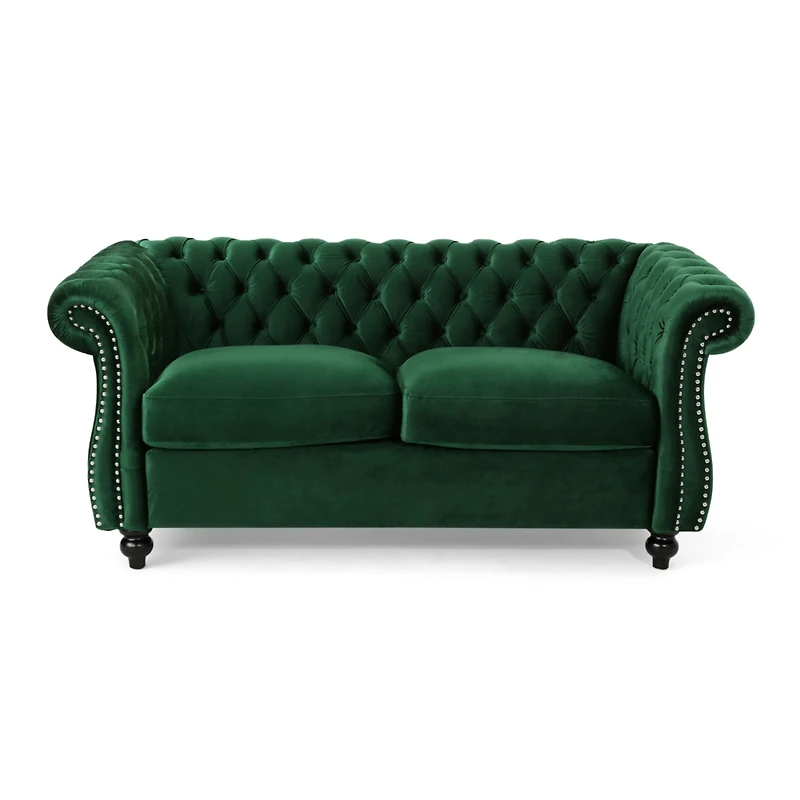 Streamdale Furniture Chesterfield Loveseat: Timeless Charm, Plush Comfort