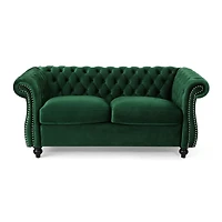 Streamdale Furniture Chesterfield Loveseat: Timeless Charm, Plush Comfort