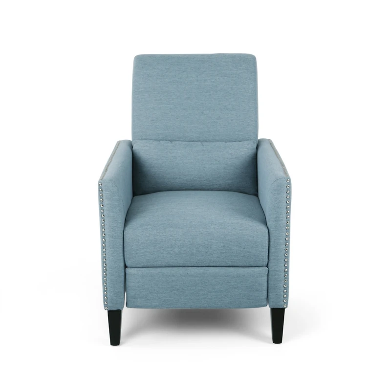 Streamdale Contemporary Push-Back Recliner With Studded Accents