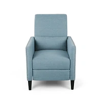 Streamdale Contemporary Push-Back Recliner With Studded Accents