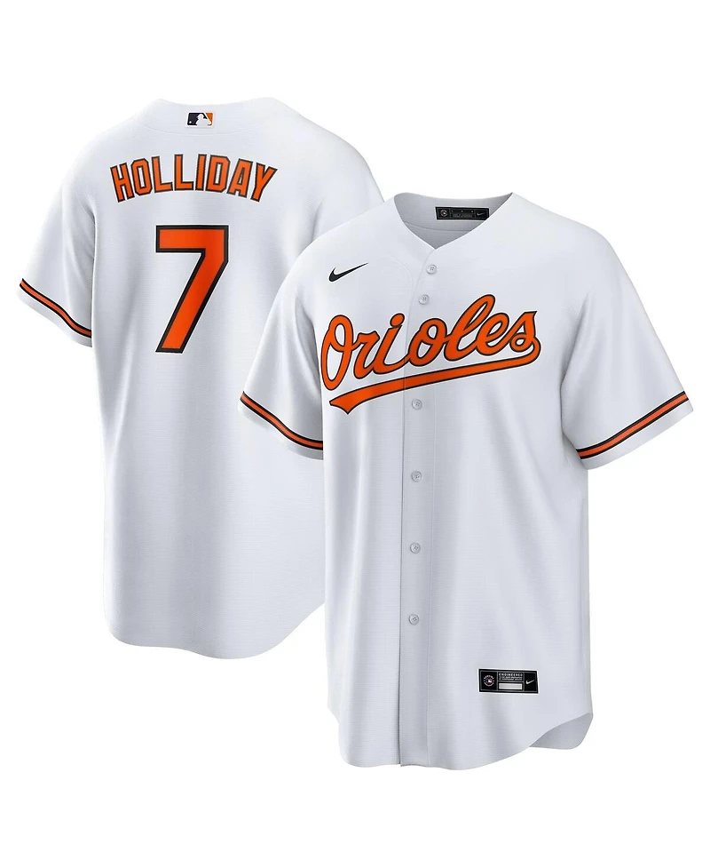 Nike Men's Jackson Holliday White Baltimore Orioles Home Replica Player Jersey