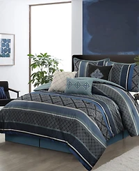 Stratford Park Tefia Jacquard Damask 7-Pc. Comforter Set