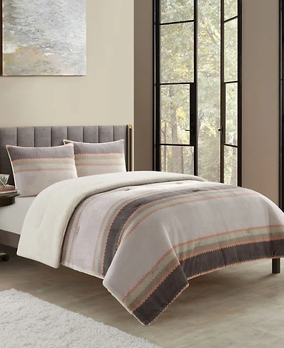 Stratford Park Briar Sherpa 3-Pc. Comforter Set