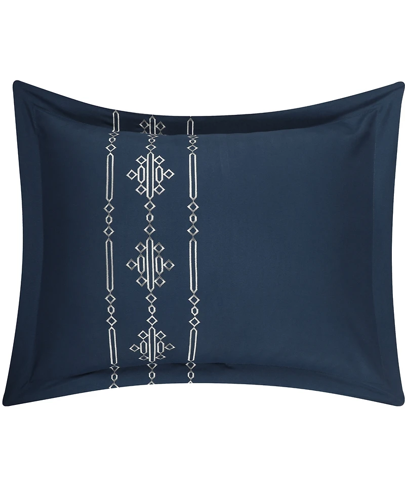 Closeout! Stratford Park Crocusveta Satin Embroidery 7-Pc. Comforter Set