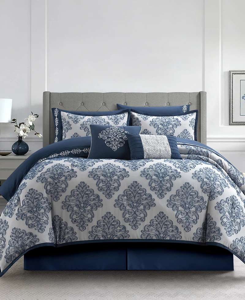 Stratford Park Lubava Clip Jacquard 10-Pc. Comforter Set, Queen
