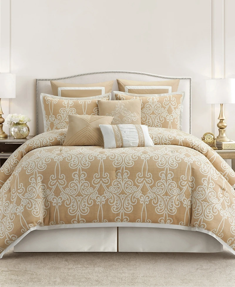 Stratford Park Djazira Damask 9-Pc. Comforter Set, Queen