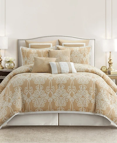 Stratford Park Djazira Damask 9-Pc. Comforter Set, Queen