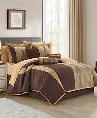Stratford Park Kath Geometric 15-Pc. Comforter Set, California King