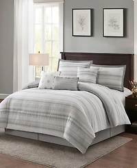 Stratford Park Gamla Stripe 7-Pc. Comforter Set, King