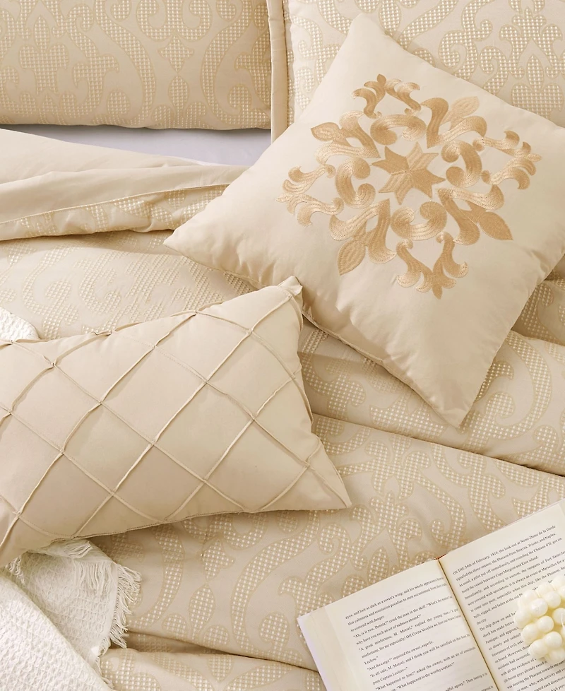 Stratford Park Velveeta Damask 7-Pc. Comforter Set, King