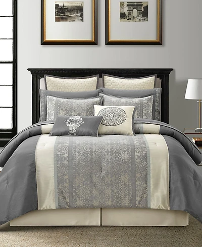 Stratford Park Arabesque 12-Pc. Comforter Set, California King