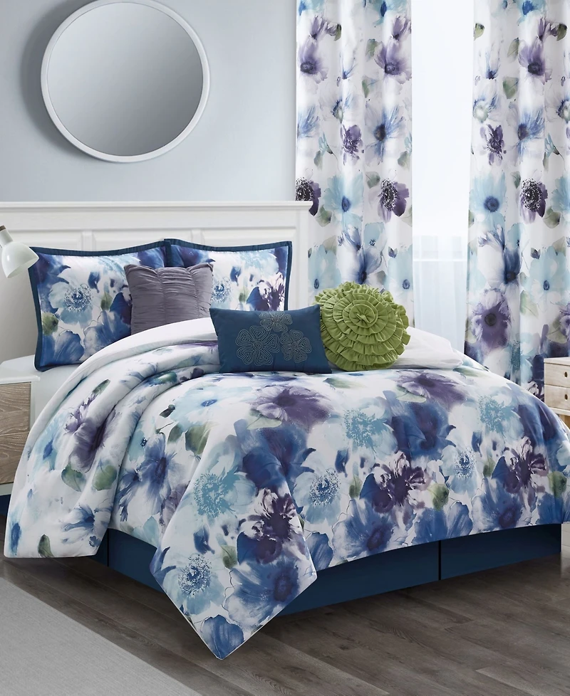 Stratford Park Eyla Floral 9-Pc. Comforter Set, King
