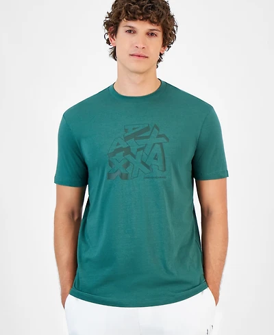 A|X Armani Exchange Men's Short Sleeve Crewneck Logo Graphic T-Shirt, Created for Macy's