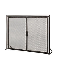 Streamdale Samantha Matte Black Iron Fireplace Screen