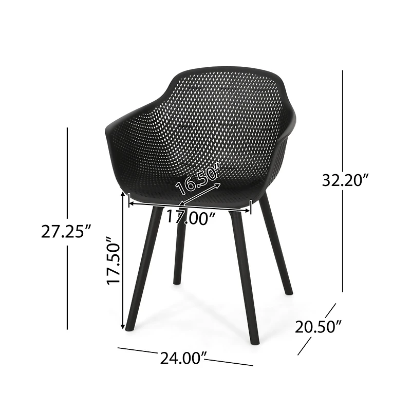 Streamdale Furniture Outdoor Dining Chair Set - Weather Resistant & Stylish