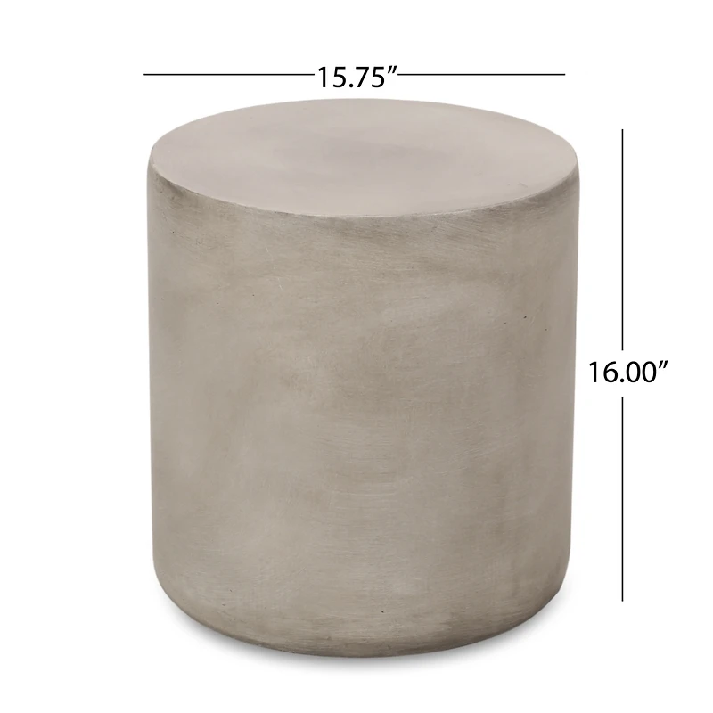 Streamdale Regina Concrete Cylindrical Side Table