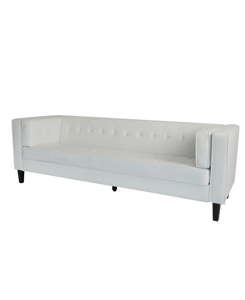 Streamdale Furniture Luxurious Velvet 3-Seater Sofa with Durable Eucalyptus Frame