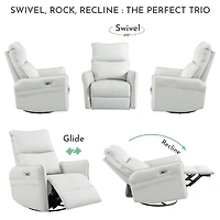 Streamdale 270 Power Swivel Glider Recliner with Usb Ports