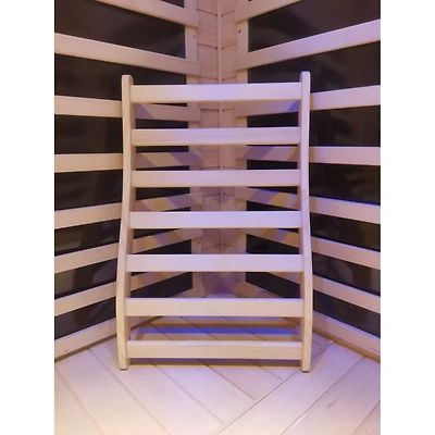 Streamdale Hemlock Round Stick Sauna Backrest for Comfort and Posture