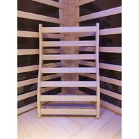 Streamdale Hemlock Round Stick Sauna Backrest for Comfort and Posture