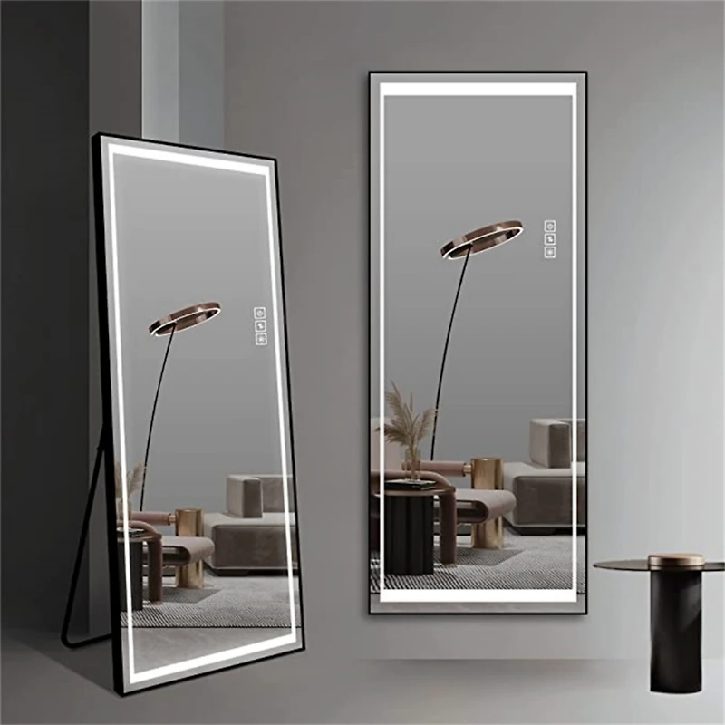 Streamdale Full-Length Led Mirror with Stand, 4mm Hd Silver Mirror