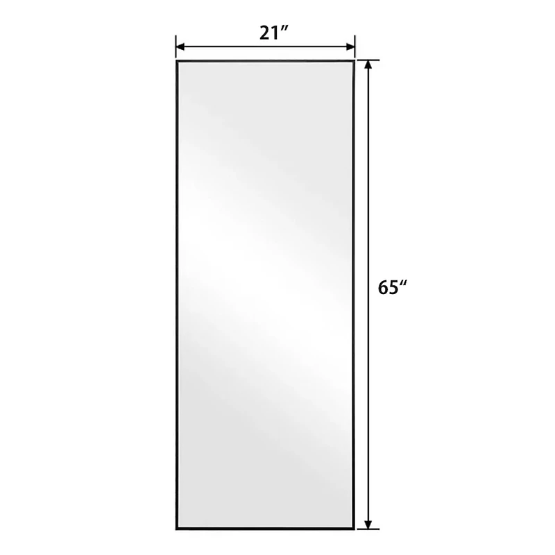 Streamdale Full-Length Led Mirror with Stand, 4mm Hd Silver Mirror