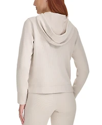Calvin Klein Women's Tech Waffle-Knit Pullover Hoodie