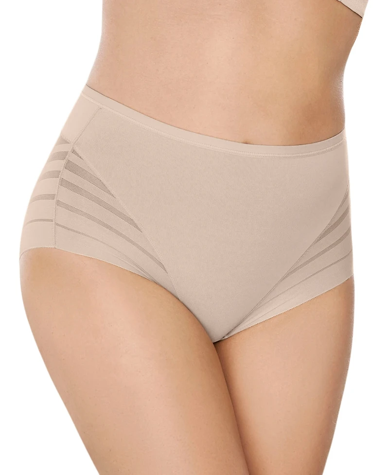 Leonisa Women's Lace Stripe Undetectable Classic Shaper Panty