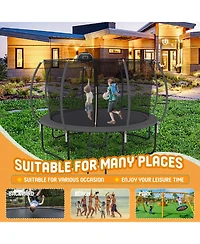 Streamdale 12' Trampoline with Safety Net & Basketball Hoop