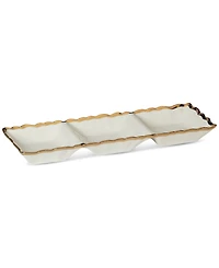 Certified International Regency 3-Section Porcelain Tray