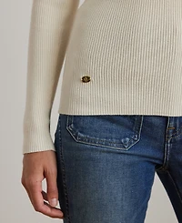 Lauren Ralph Petite Ribbed Turtleneck Sweater