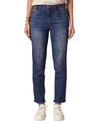Democracy Petite High Rise Slim Straight Jeans