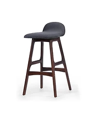 Streamdale Mid-Century Modern Upholstered Barstools (Set Of 2)