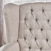 Streamdale Antique-Style Tufted Accent Chair With Decorative Trim