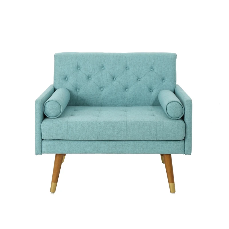 Streamdale Mid-Century Modern Club Chair With Button Tufted Accents