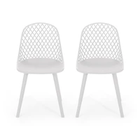 Streamdale Lily Modern Outdoor Dining Chair With Diamond Mesh