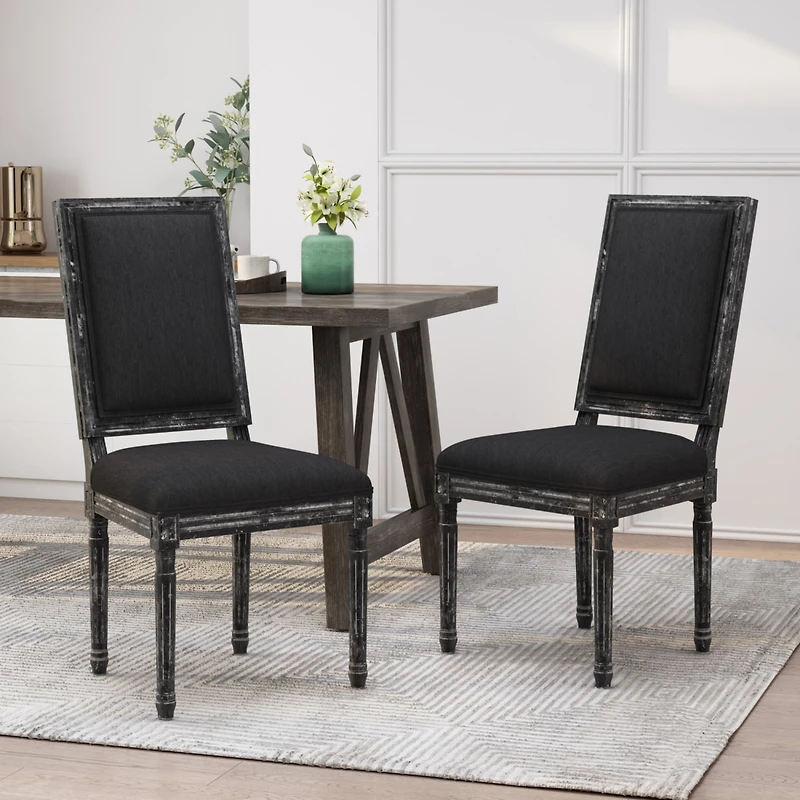 Streamdale French Country Dining Chair Upholstered Elegance With Vintage Charm